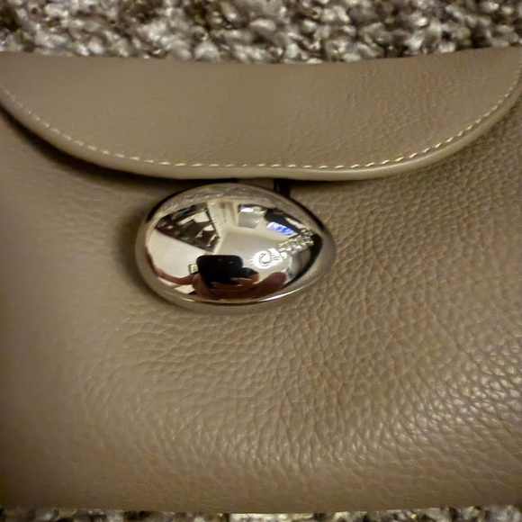 Gray Leather Shoulder Bag - Picture 2 of 6